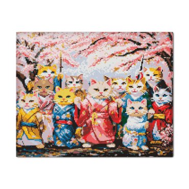 Алмазная мозаика «Котики в кимоно»: фото Алмазная мозаика «Котики в кимоно»: фото - ORNER